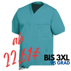 DAMEN - KASACK 2451 von LEIBER / Farbe: petrol / 65 % Polyester 35 % Baumwolle