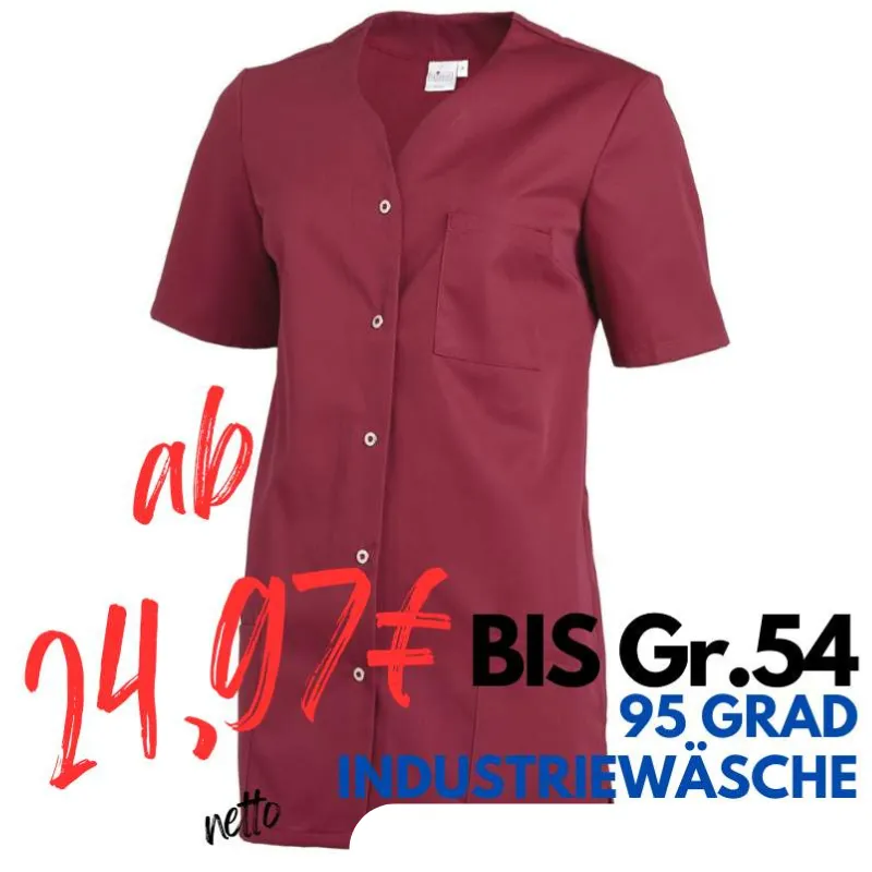 DAMEN - KASACK 2549 von LEIBER / Farbe: beere / 65 % Polyester 35 % Baumwolle 190 g/m² | MEIN-KASACK.de - KASACK - KASACKS