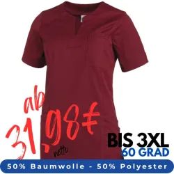 DAMEN - KASACK 2557 von LEIBER / Farbe: beere / 50 % Baumwolle 50 % Polyester