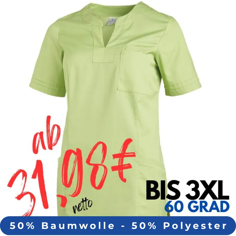 DAMEN - KASACK 2557 von LEIBER / Farbe: hellgrün / 50 % Baumwolle 50 % Polyester | MEIN-KASACK.de - KASACK - KASACKS