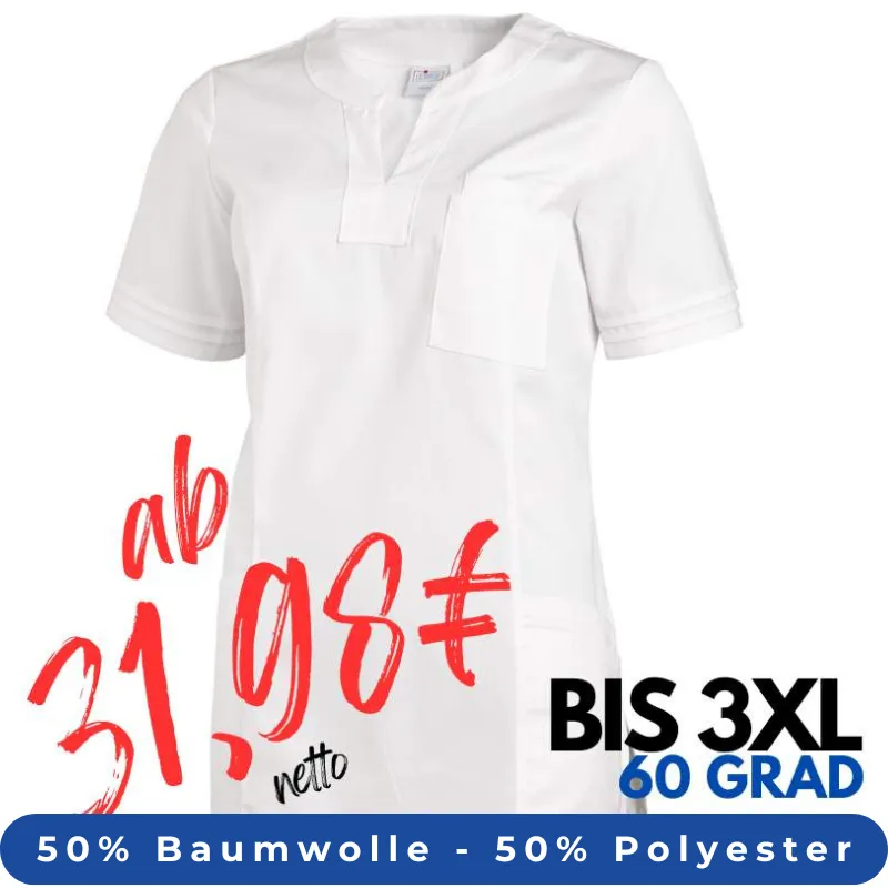 DAMEN - KASACK 2557 von LEIBER / Farbe: weiß / 50 % Baumwolle 50 % Polyester | MEIN-KASACK.de - KASACK - KASACKS