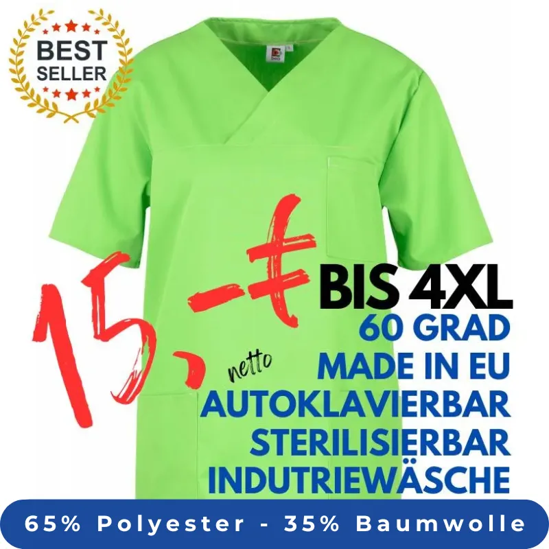 HERREN - KASACK 2651 von MEIN-KASACK.de / Farbe: apple / 65% Polyester - 35% Baumwolle - 170g/m² | MEIN-KASACK.de - KASACK - KASACKS