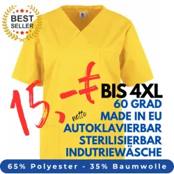 HERREN - KASACK 2651 von MEIN-KASACK.de / Farbe: gelb / 65%PES - 35%BW - 170g/m²