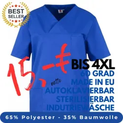 HERREN - KASACK 2651 von MEIN-KASACK.de / Farbe: kornblau / 65%PES - 35%BW - 170g/m²