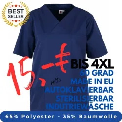 HERREN - KASACK 2651 von MEIN-KASACK.de / Farbe: marine / 65%PES - 35%BW - 170g/m²