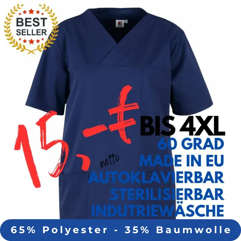 HERREN - KASACK 2651 von MEIN-KASACK.de / Farbe: marine / 65% Polyester - 35% Baumwolle - 170g/m² | MEIN-KASACK.de - KASACK - KASACKS