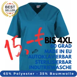 HERREN - KASACK 2651 von MEIN-KASACK.de / Farbe: petrol / 65%PES - 35%BW - 170g/m²