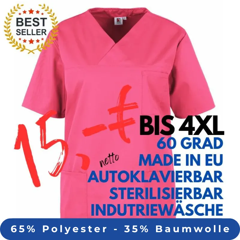 HERREN - KASACK 2651 von MEIN-KASACK.de / Farbe: pink / 65% Polyester - 35% Baumwolle - 170g/m² | MEIN-KASACK.de - KASACK - KASACKS