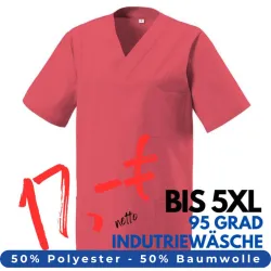 DAMEN - KASACK 273 von MEIN-KASACK.de / Farbe: coral / 50% Baumwolle 50% Polyester 175 gr.