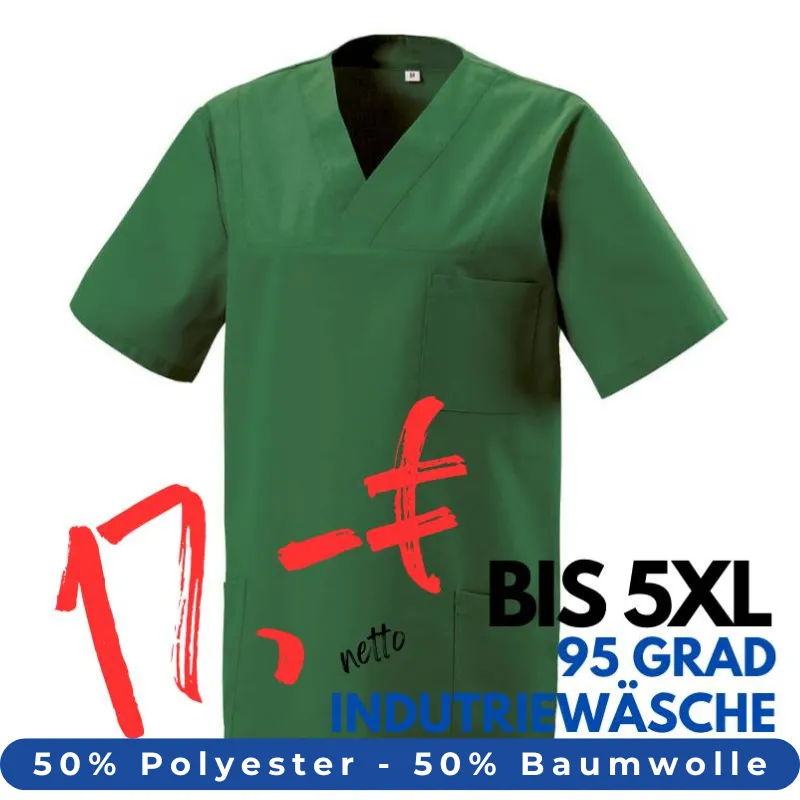 HERREN - KASACK 273 von MEIN-KASACK.de / Farbe: flaschengrün / 50% Baumwolle 50% Polyester 175 gr. | MEIN-KASACK.de - KASACK - KASACKS