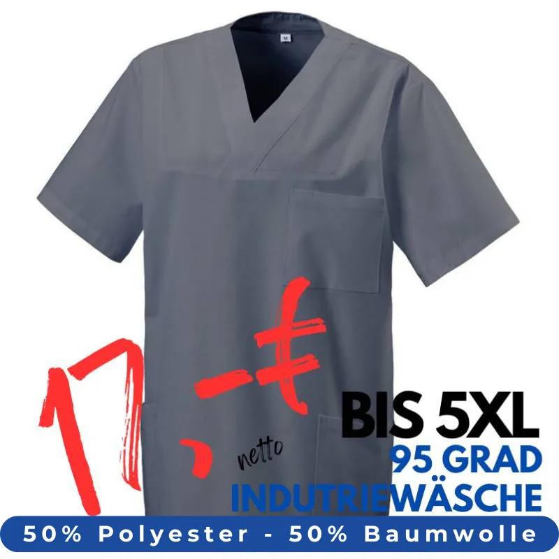 HERREN - KASACK 273 von MEIN-KASACK.de / Farbe: graphit / 50% Baumwolle 50% Polyester 175 gr. | MEIN-KASACK.de - KASACK - KASACKS