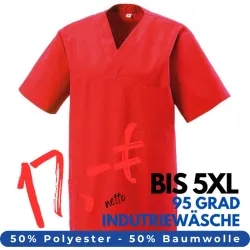 HERREN - KASACK 273 von MEIN-KASACK.de / Farbe: rot / 50% Baumwolle 50% Polyester 175 gr.