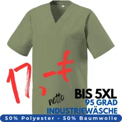 HERREN - KASACK 273 von MEIN-KASACK.de / Farbe: sage / 50% Baumwolle 50% Polyester 175 gr.
