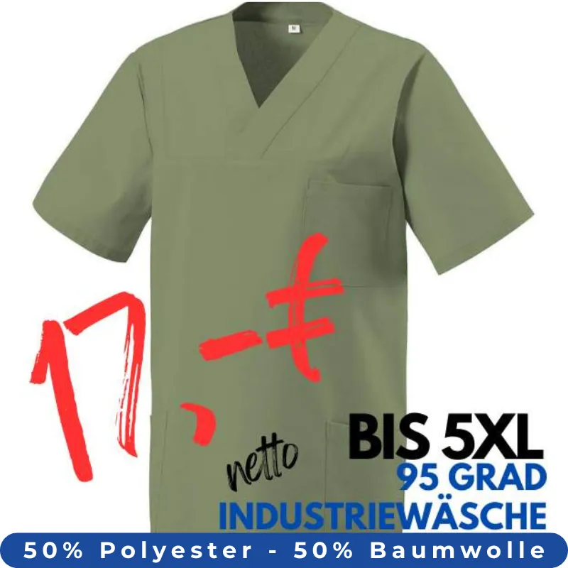 HERREN - KASACK 273 von MEIN-KASACK.de / Farbe: sage / 50% Baumwolle 50% Polyester 175 gr. | MEIN-KASACK.de - KASACK - KASACKS