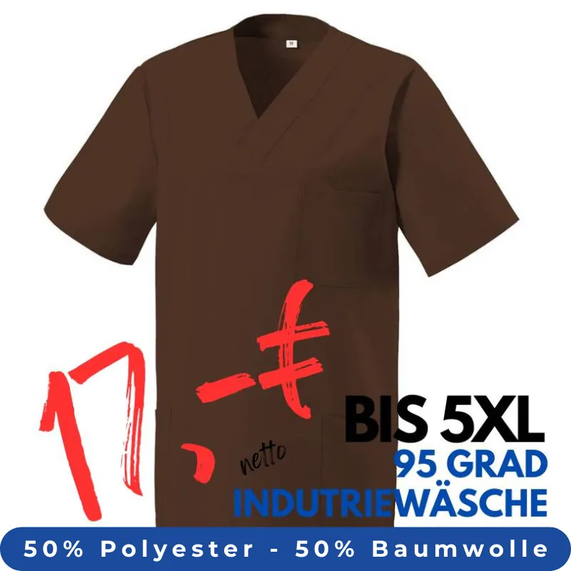 HERREN - KASACK 273 von MEIN-KASACK.de / Farbe: toffee / 50% Baumwolle 50% Polyester 175 gr. | MEIN-KASACK.de - KASACK - KASACKS