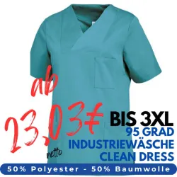 DAMEN - KASACK 2732 von LEIBER / Farbe: petrol / 50% Baumwolle 50% Polyester