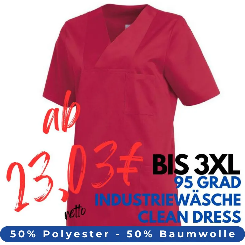 DAMEN - KASACK 2732 von LEIBER / Farbe: rot / 50% Baumwolle 50% Polyester | MEIN-KASACK.de - KASACK - KASACKS