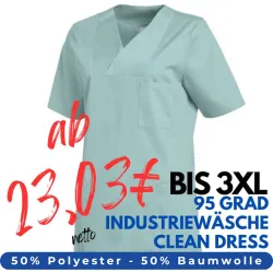 DAMEN - KASACK 2732 von LEIBER / Farbe: salbeigrün / 50% Baumwolle 50% Polyester