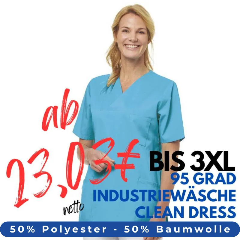 DAMEN - KASACK 2732 von LEIBER / Farbe: türkis / 50% Baumwolle 50% Polyester | MEIN-KASACK.de - KASACK - KASACKS