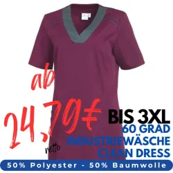 DAMEN - KASACK 2798 von LEIBER / Farbe: beere / 50% Baumwolle, 50% Polyester