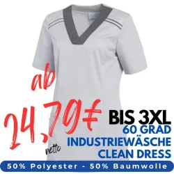 DAMEN - KASACK 2798 von LEIBER / Farbe: silbergrau / 50% Baumwolle, 50% Polyester