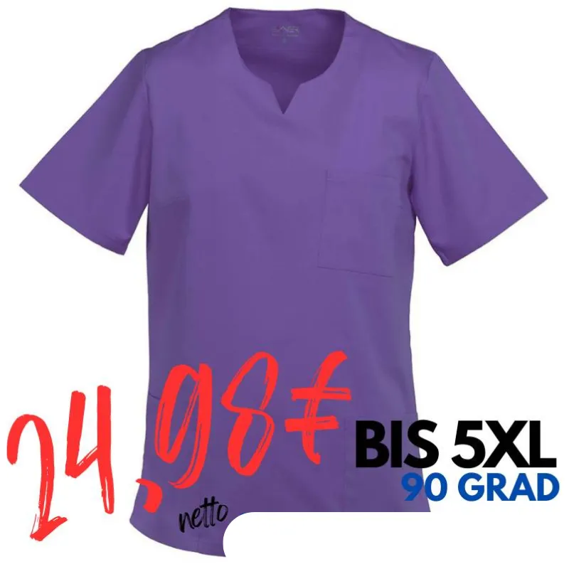 DAMEN - KASACK 293 von MEIN-KASACK.de  / Farbe: purple - lila / 50% Baumwolle 50% Polyester 175 gr. | MEIN-KASACK.de - KASACK - KASACKS