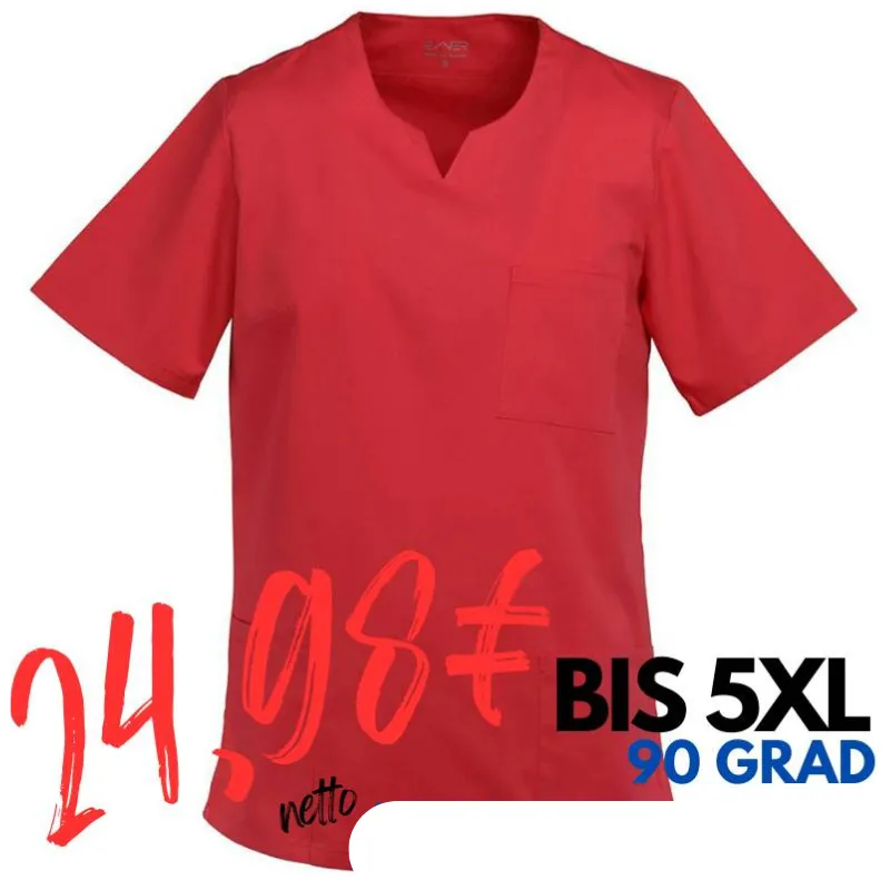 DAMEN - KASACK 293 von MEIN-KASACK.de  / Farbe: rot / 50% Baumwolle 50% Polyester 175 gr. | MEIN-KASACK.de - KASACK - KASACKS