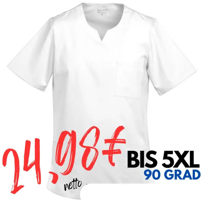 DAMEN - KASACK 293 von MEIN-KASACK.de  / Farbe: weiß / 50% Baumwolle 50% Polyester 175 gr. | MEIN-KASACK.de - KASACK - KASACKS