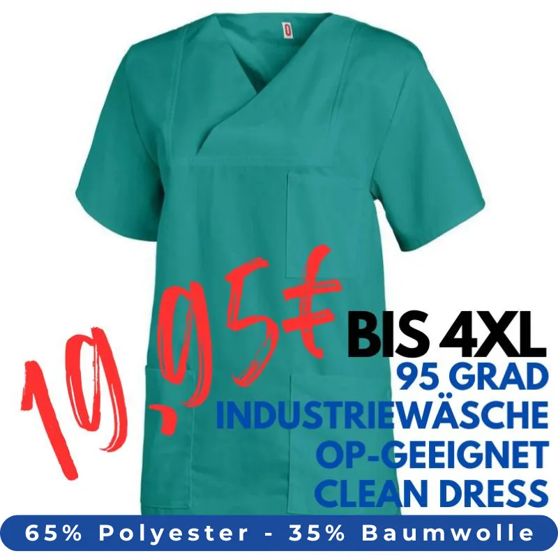 OP-KASACK 769 von LEIBER / Farbe: petrol / 50 % Baumwolle 50 % Polyester | MEIN-KASACK.de - KASACK - KASACKS