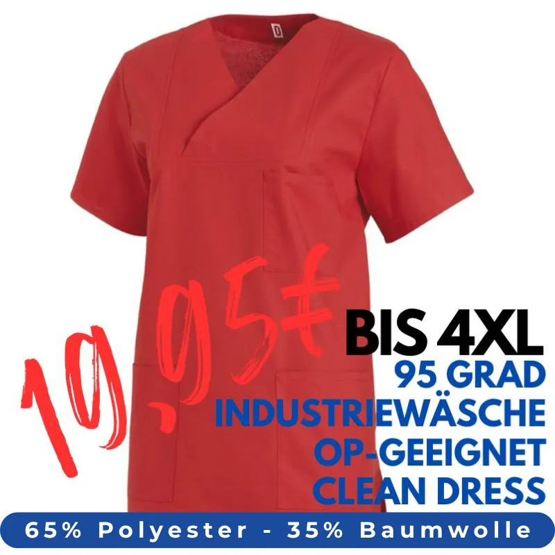 OP-KASACK 769 von LEIBER / Farbe: rot / 50 % Baumwolle 50 % Polyester | MEIN-KASACK.de - KASACK - KASACKS