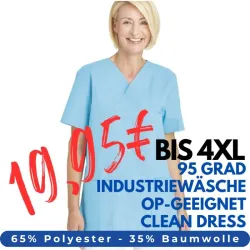 OP-KASACK 769 von LEIBER / Farbe: türkis / 50 % Baumwolle 50 % Polyester