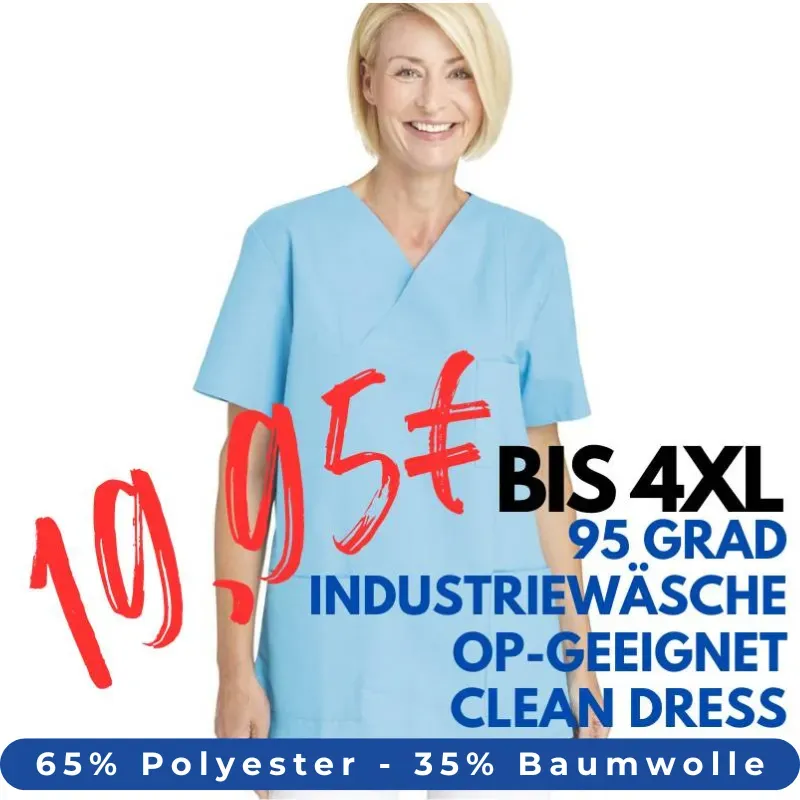 OP-KASACK 769 von LEIBER / Farbe: türkis / 50 % Baumwolle 50 % Polyester | MEIN-KASACK.de - KASACK - KASACKS