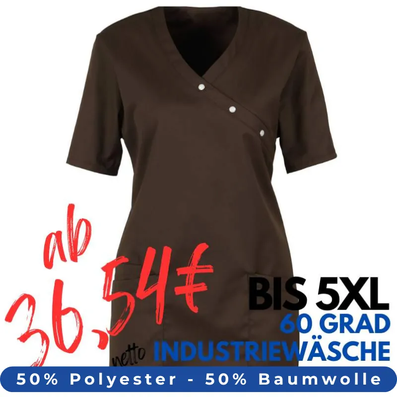 DAMEN - KASACK 941 von BEB / Farbe: chocolate brown / 50% Baumwolle 50% Polyester | MEIN-KASACK.de - KASACK - KASACKS