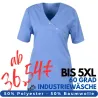 DAMEN - KASACK 941 von BEB / Farbe: mittelblau / 50% Baumwolle 50% Polyester