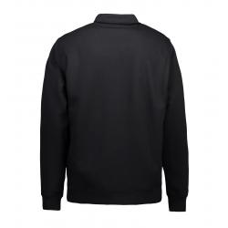 Herren Sweatshirtjacke 622 von ID / Farbe: schwarz / 60% BAUMWOLLE 40% POLYESTER - | MEIN-KASACK.de | kasack | kasacks |