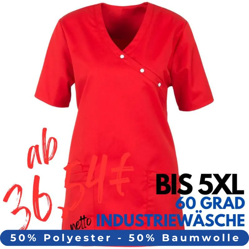 DAMEN - KASACK 941 von BEB / Farbe: rot / 50% Baumwolle 50% Polyester | MEIN-KASACK.de - KASACK - KASACKS
