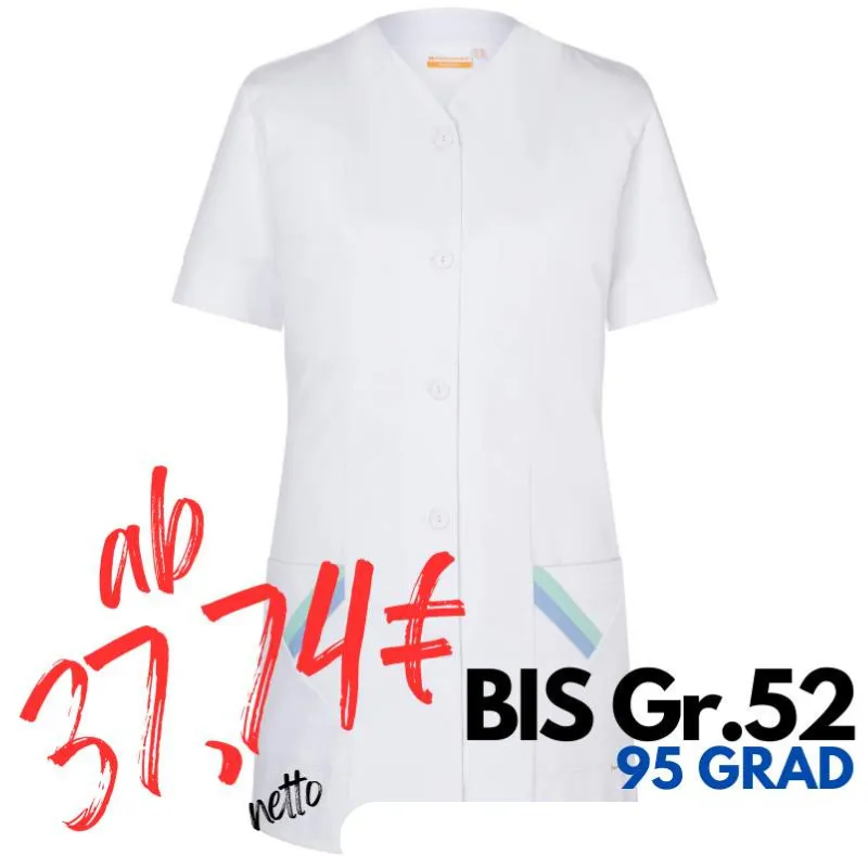 DAMEN - KASACK KS 37 von KARLOWSKY / Farbe: weiß / 65% Polyester-35% Baumwolle-215 g | MEIN-KASACK.de - KASACK - KASACKS