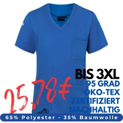 DAMEN - KASACK KS 66 - ESSENTIAL von KARLOWSKY / Farbe: königsblau / 65% Polyester-35% Baumwolle-150 g