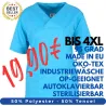 DAMEN - OP - KASACK 2700 von MEIN-KASACK.de / Farbe: azur / 50%PES - 50%Tencel - 200g/m²