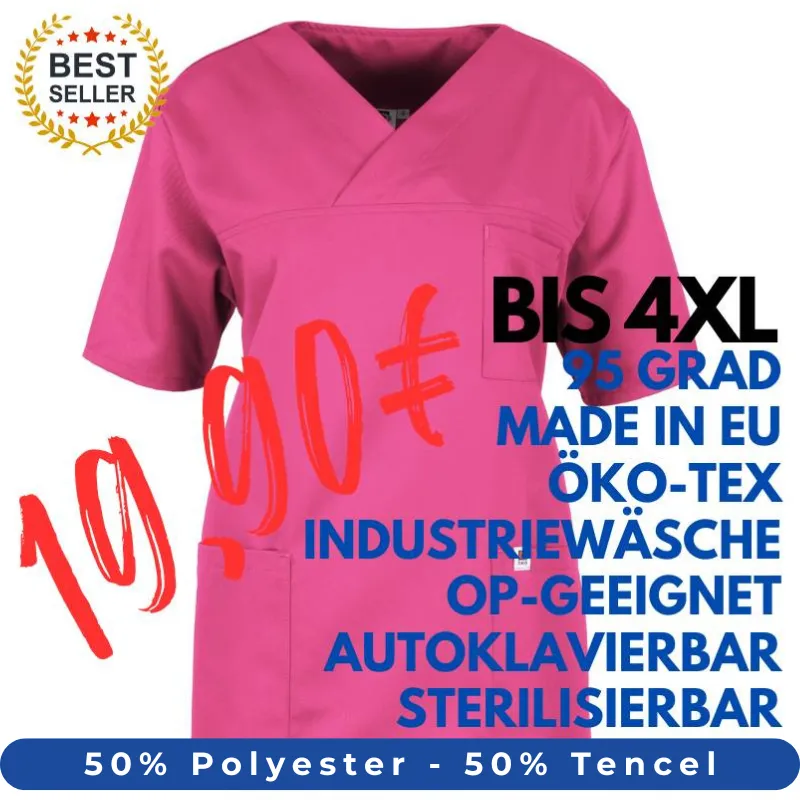 DAMEN - OP - KASACK 2700 von MEIN-KASACK.de / Farbe: pink / 50% Polyester - 50% Tencel - 200g/m² | MEIN-KASACK.de - KASACK - KASACKS