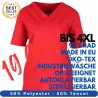 DAMEN - OP - KASACK 2700 von MEIN-KASACK.de / Farbe: rot / 50%PES - 50%Tencel - 200g/m²