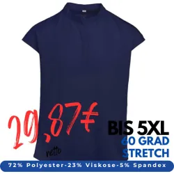 DAMEN - STRETCH - KASACK 239 von EXNER / Farbe: navy / 72% Polyester, 23% Viscose, 5% Spandex, 180 g