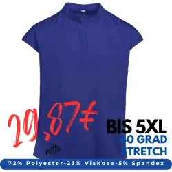 DAMEN - STRETCH - KASACK 239 von EXNER / Farbe: royal blau / 72% Polyester, 23% Viscose, 5% Spandex, 180 g