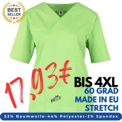 DAMEN - STRETCH - KASACK 2692 von MEIN-KASACK.de / Farbe: apple / 160g/m²-53% BW-44% PES-3% Spandex