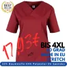 DAMEN - STRETCH - KASACK 2692 von MEIN-KASACK.de / Farbe: bordeaux / 160g/m²-53% BW-44% PES-3% Spandex