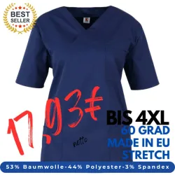 DAMEN - STRETCH - KASACK 2692 von MEIN-KASACK.de / Farbe: marine / 160g/m²-53% BW-44% PES-3% Spandex