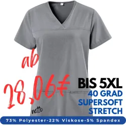 DAMEN - STRETCH - KASACK 280 - X-TOP von EXNER / Farbe: graphit / 73% Polyester, 22% Viscose, 5% Spandex, 180 g