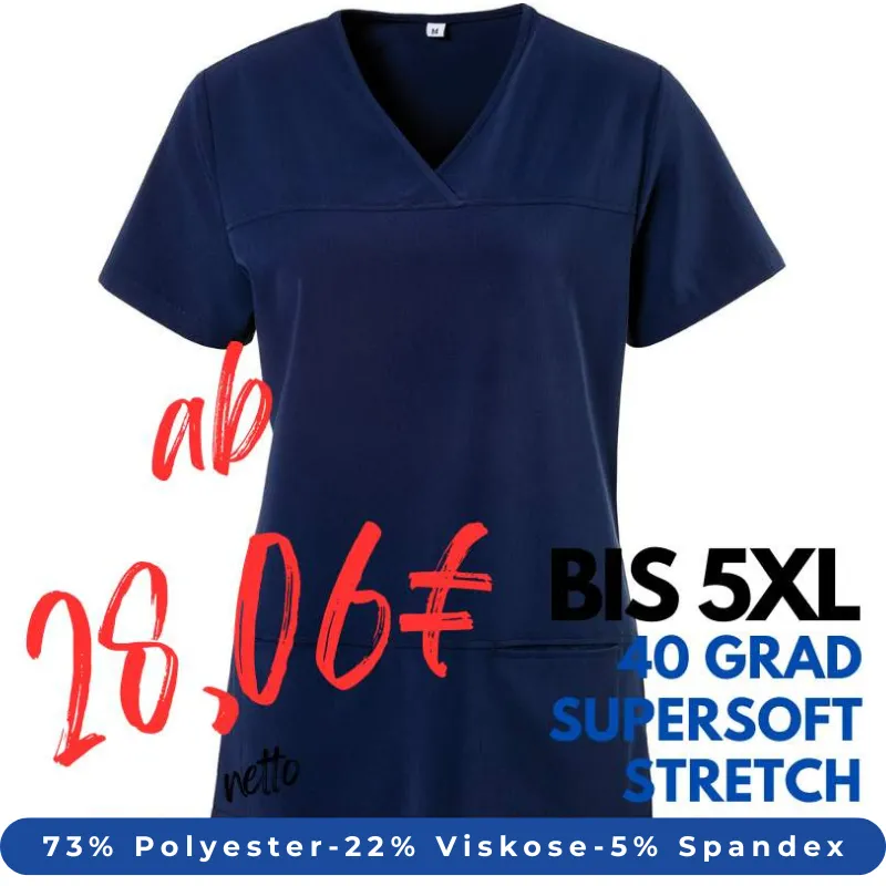 DAMEN - STRETCH - KASACK 280 - X-TOP von EXNER / Farbe: navy / 73% Polyester, 22% Viscose, 5% Spandex, 180 g | MEIN-KASACK.de - KASACK - KASACKS