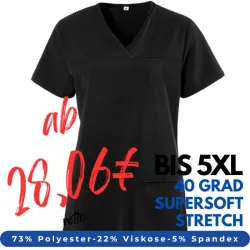 DAMEN - STRETCH - KASACK 280 - X-TOP von EXNER / Farbe: schwarz / 73% Polyester, 22% Viscose, 5% Spandex, 180 g