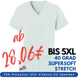 DAMEN - STRETCH - KASACK 280 - X-TOP von EXNER / Farbe: weiß / 73% Polyester, 22% Viscose, 5% Spandex, 180 g